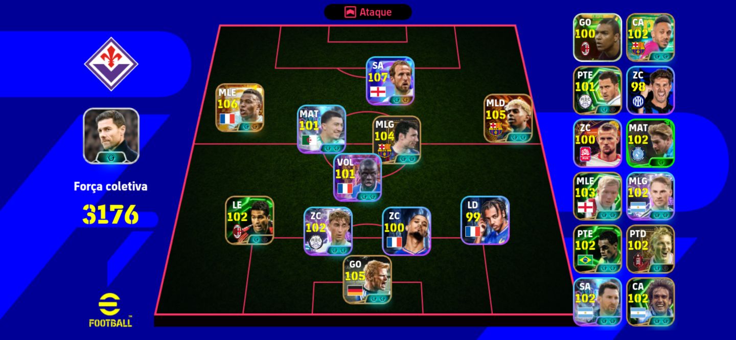 Conta efootball mobile custo benefíci