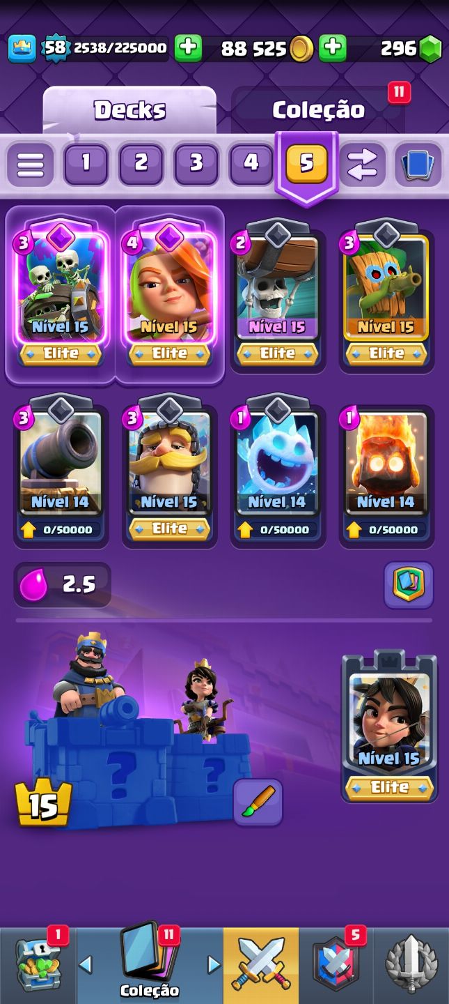 CONTA DE CLASH ROYALE gemada e upada 15 k MAIOR CAMPEAO