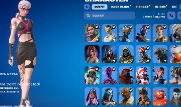 Conta de fortnite com 195 skins em muitas picaretas e gliders