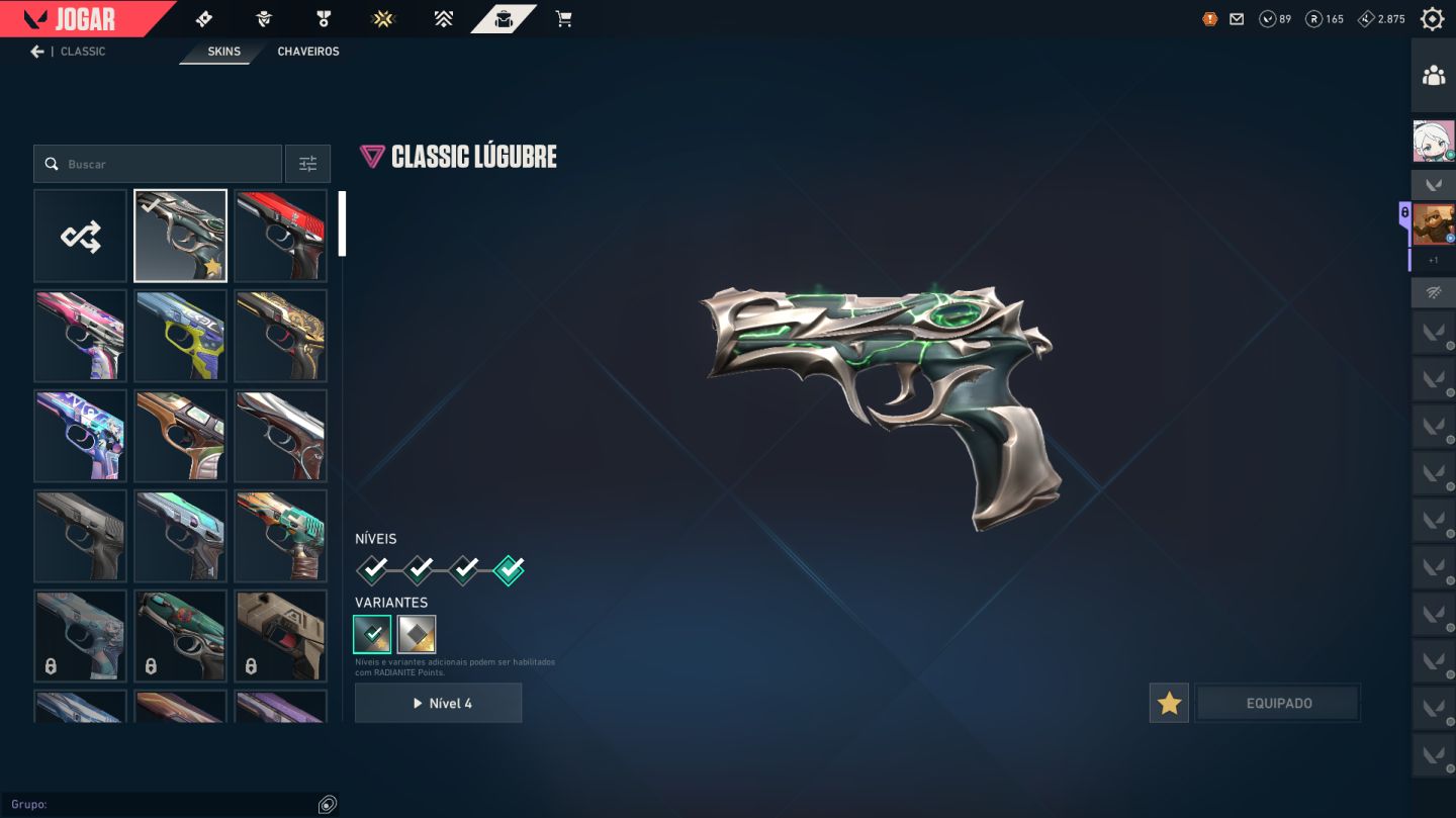 Conta de valorant com varias skin
