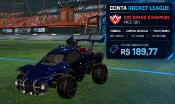 CONTA ROCKET LEAGUE TAG GC S23 | FENNEC + ZOMBA WHITE + CONSTELLA | R$ 187,79