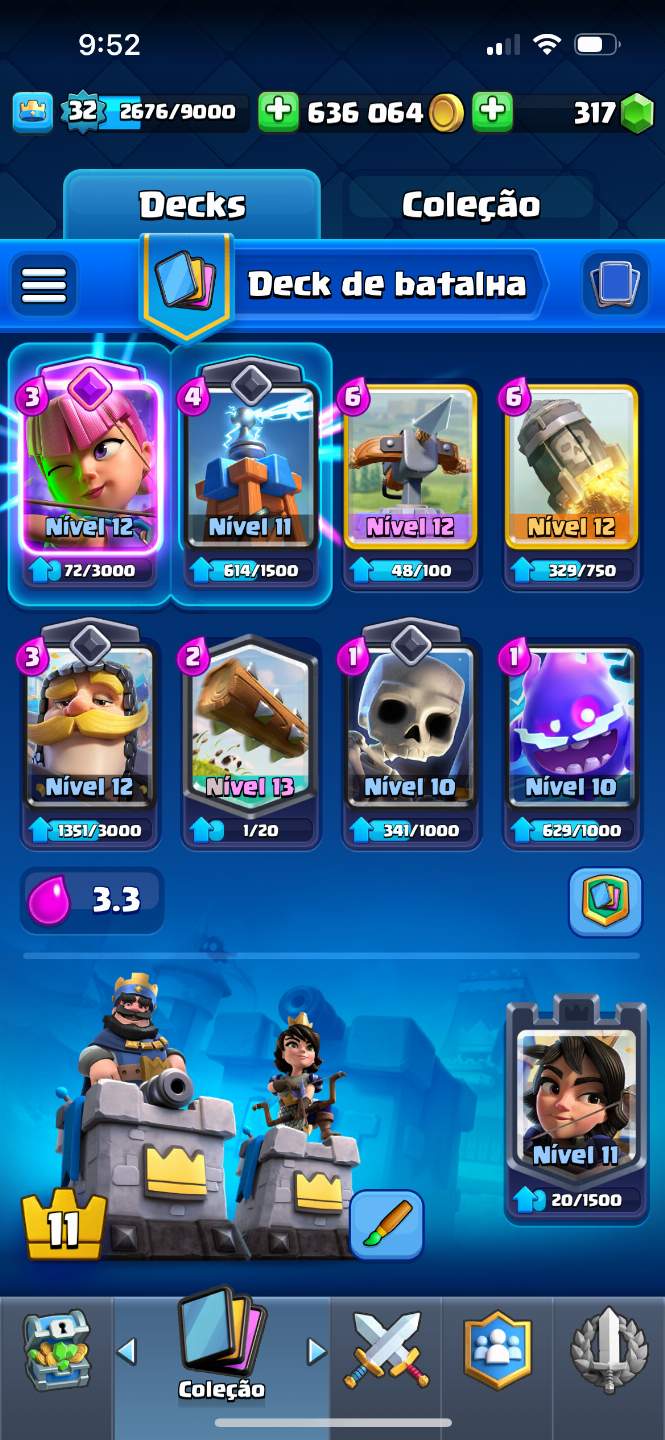 CONTA CLASH ROYALE ARENA 19 / 7000 TROFÉUS / 8 ANOS - MUITO BARATO!!!
