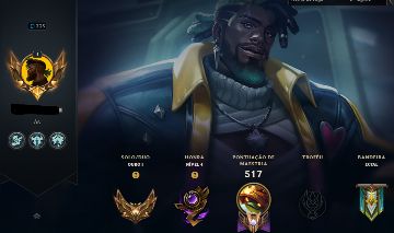 Conta lol gold 1 80+ skins