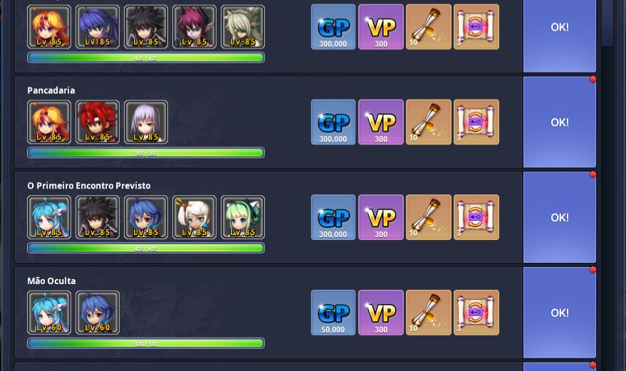 CONTA GRAND CHASE - TODOS HEROIS LVL 90 - VP DA CONTA INTACTO