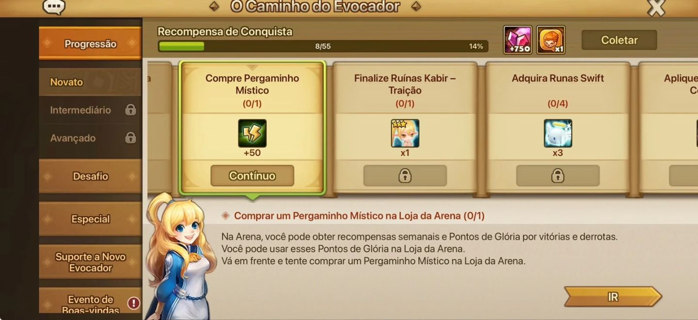 Conta Starter Global com Ld Woonsa + Teshar, Borgnine e Belial +80 Perg Misticos
