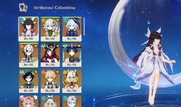 CONTA GENSHIN IMPACTO BEM UPADA COM COLUMBINA