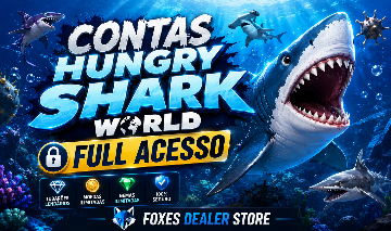 CONTAS HUNGRY SHARK WORLD (FULL ACESSO)