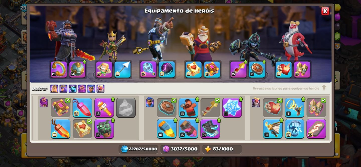 Conta CV 18 Semi-Full 5k gemas
