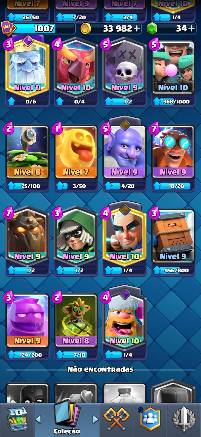 Conta de clash royale