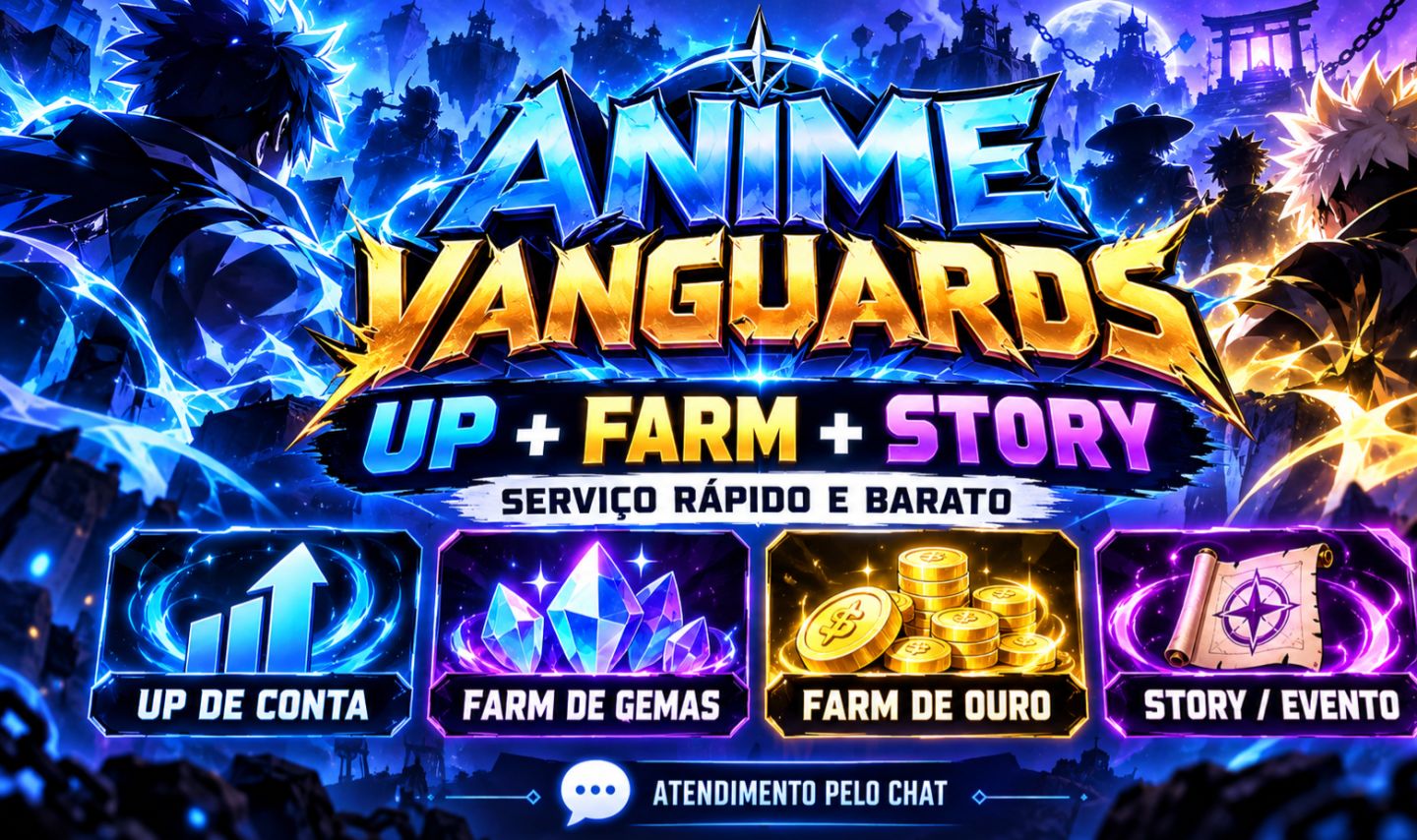 Anime Vanguards | UP + FARM + STORY | Serviço Rápido e Barato