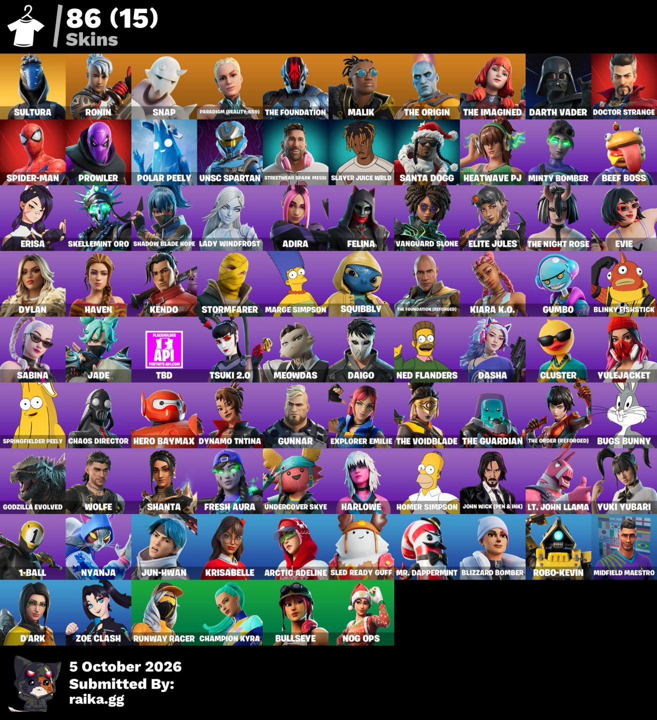 CONTA FORTNITE GEMADA COM SKINS TRAYHARD