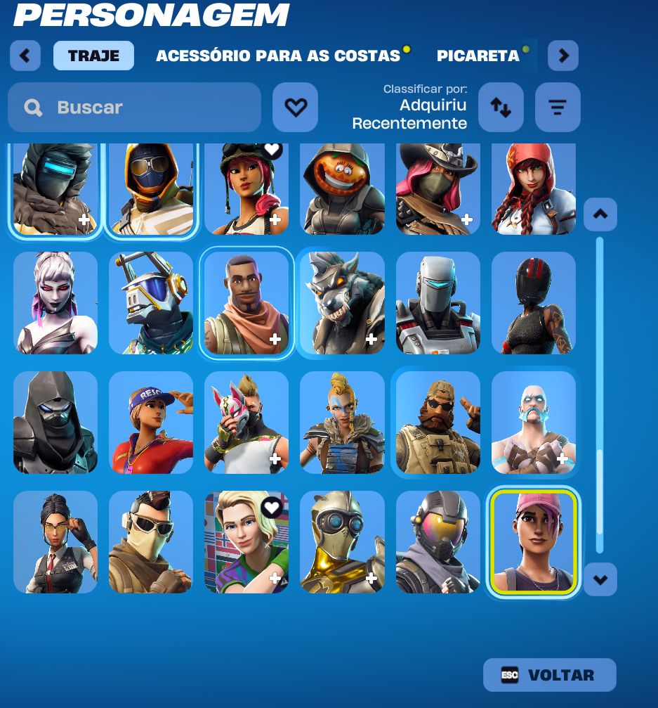 Conta com Skins Exclusivas e Itens Selecionados