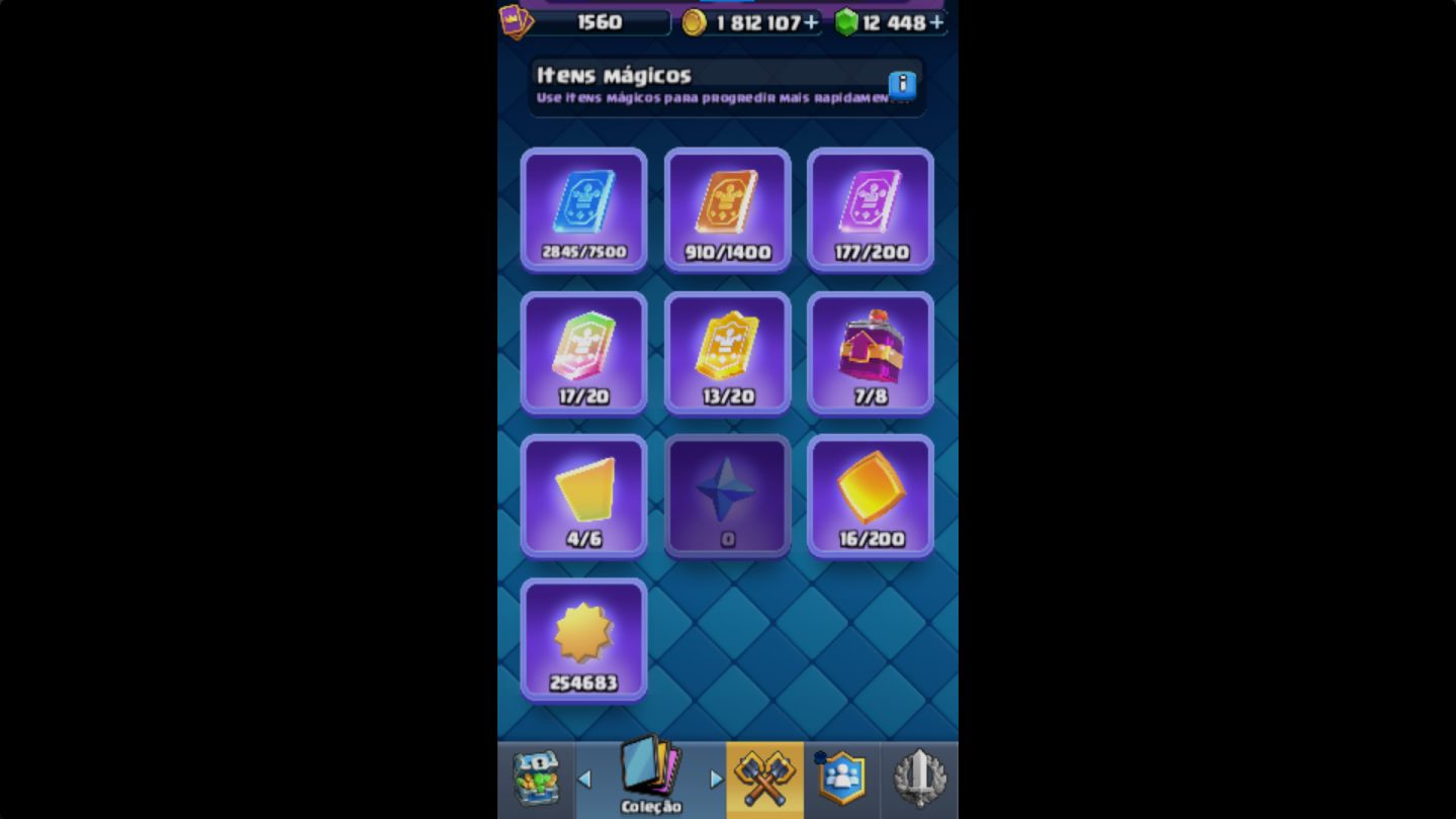 CONTA EVOLUÍDA + 12 MIL GEMAS PRA GASTAR