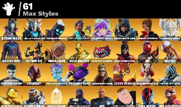 CONTA FORTNITE 154 SKINS, 219 PICARETAS RARA