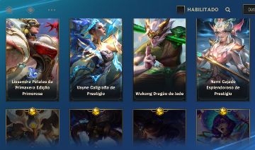 Conta wild rift com Vayne prestígio e outras