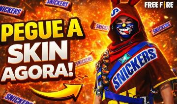 FREE FIRE - Codiguin snickers + BRINDE (ENTREGA AUTOMÁTICA)