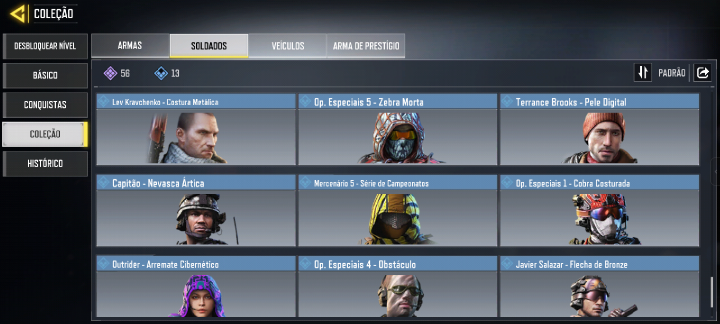 CONTA CODM - FULL ACESSO - NEYMAR JR- ARMA LENDÁRIA- 115 ARMAS ÉPICAS - 60 SKINS