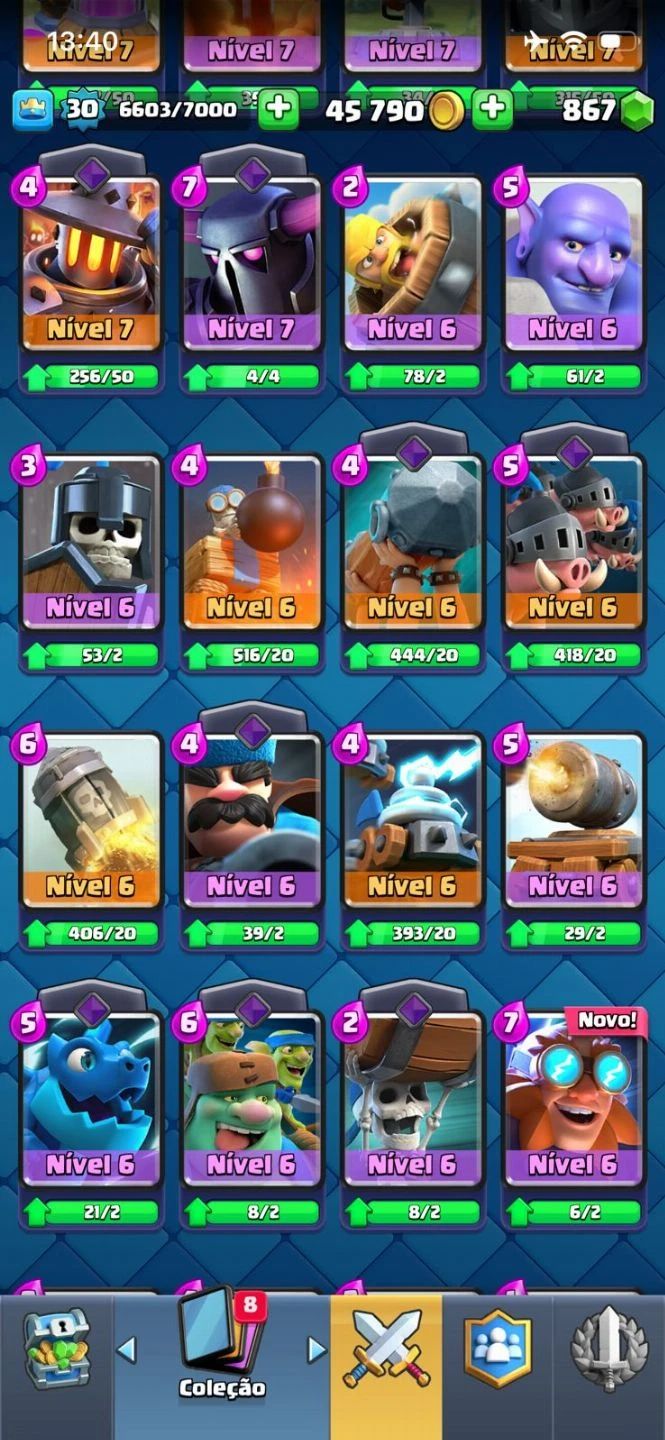 Promoção Conta Clash Royale Nivel 30