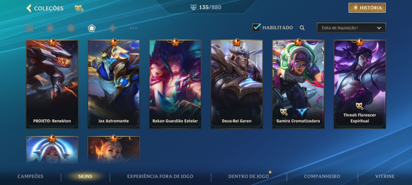 HIGH ELO,+150 SKINS+EMOTIONS e ICONES RAROS+D 2K INVESTIDO!NvLdROTA SUP17/TOP16