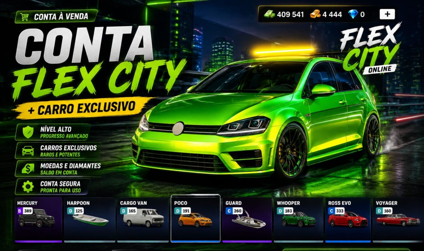 CONTA FLEX CITY COM 4.444 GOLDS NIVEL 67