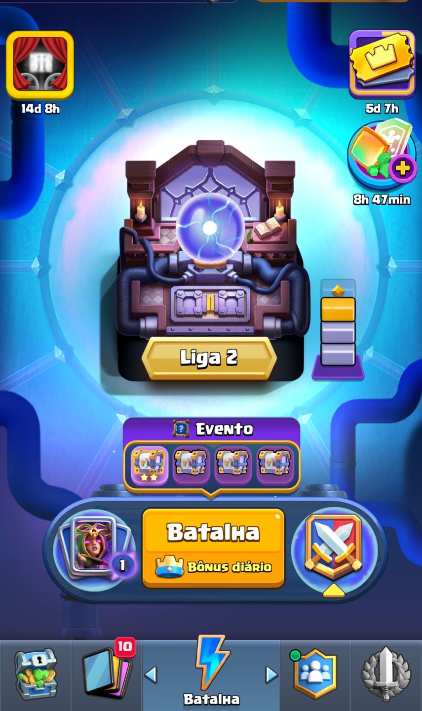 CONTA CLASH ROYALE ANTIGA COM ALGUMAS EVO DO META
