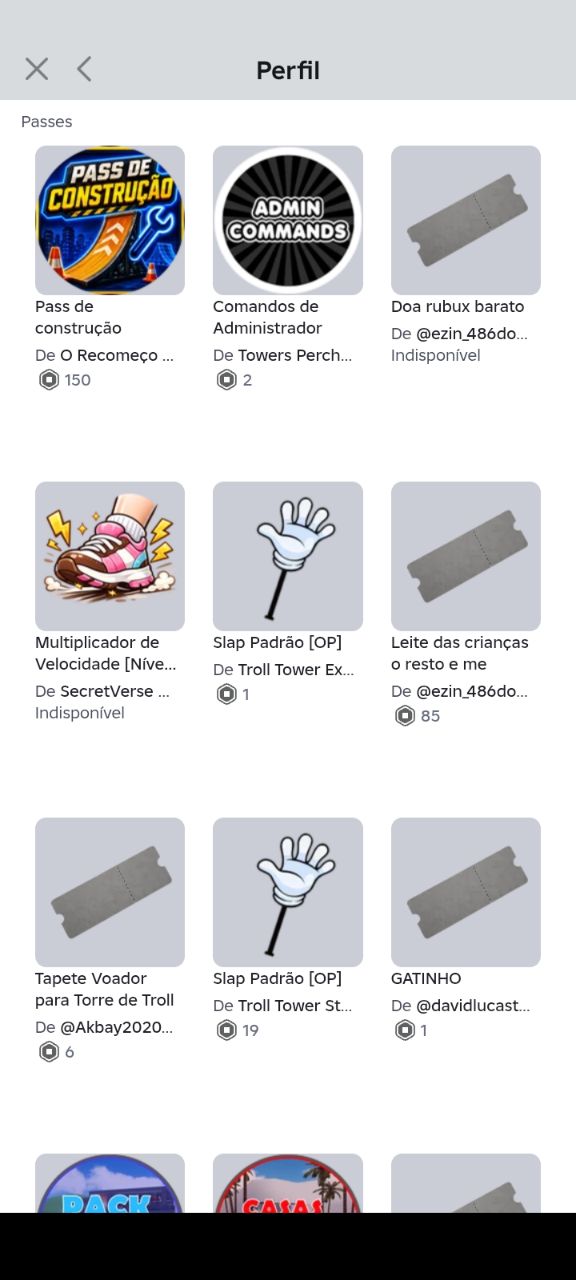 Conta Roblox à Venda