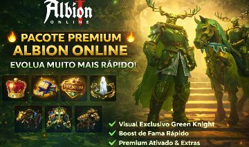 PACOTE ALBION ONLINE (NA SUA CONTA) 3 DIAS DE PREMIUM E SKINS