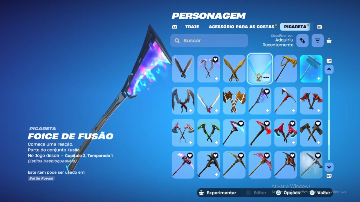Conta Fortnite + Salve o Mundo OG (com Travis, Neymar e etc...) + 1.400 Vbucks