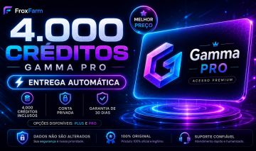 ENTREGA AUTOMÁTICA - GAMMA PRO C/ 4000 CRÉDITOS (CONTA PRIVADA)