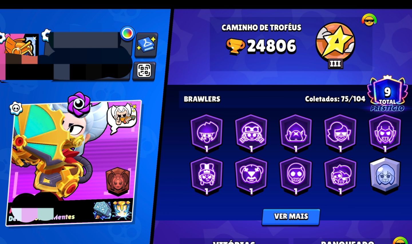 Conta Brwal stars e Clash Royale 24k e 10k troféus!