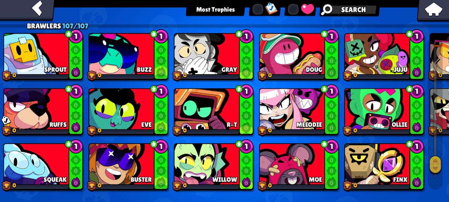 CONTA BRAWL STARS COM TODOS BRAWLERS