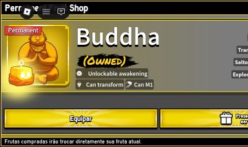 Conta de blox fruits com buddha perm e bastante itens