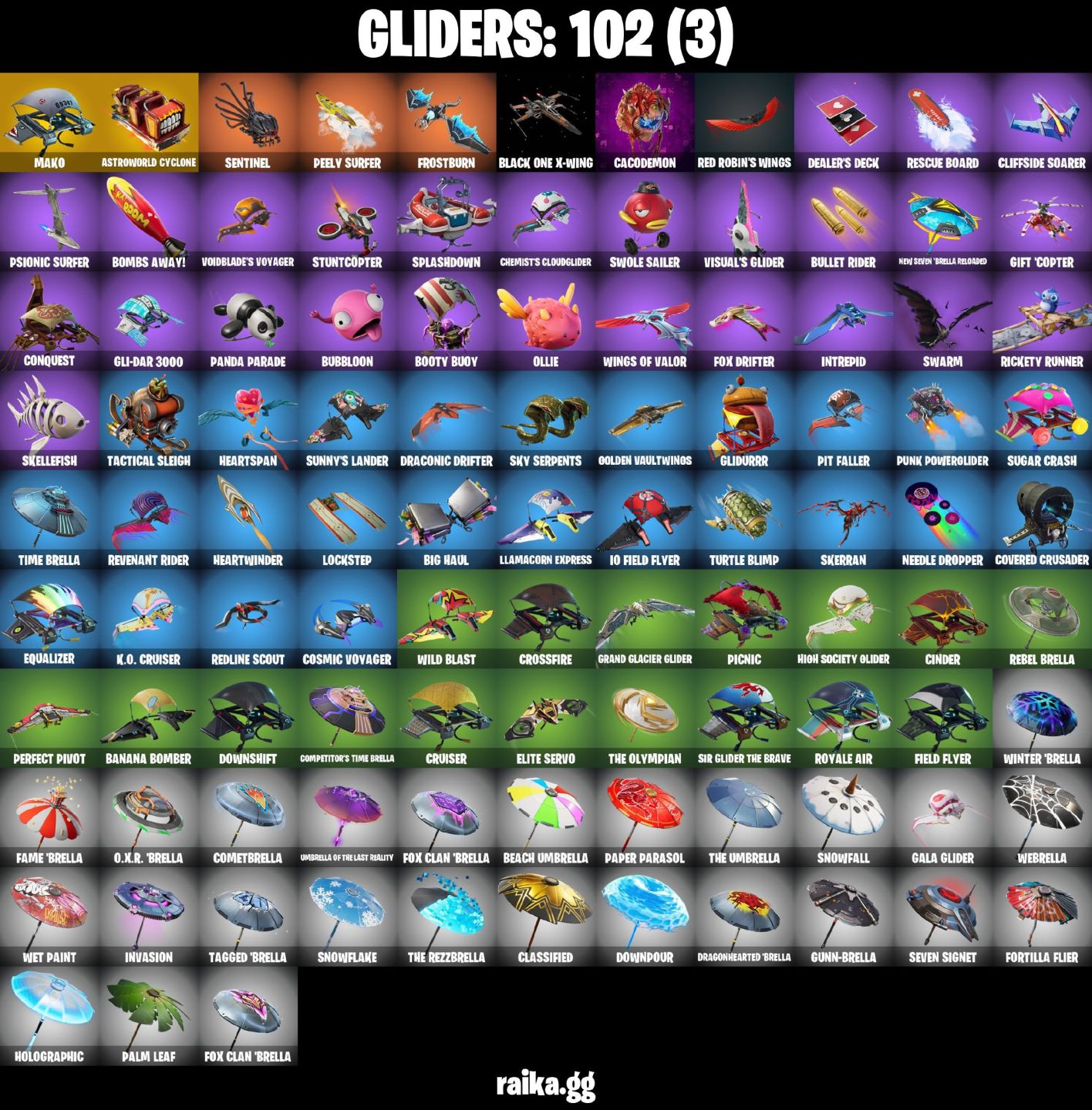 61 skins Travis Scott Omega (stage 5) WORLD CUP Reflex Sultura Trailblazer MAKO
