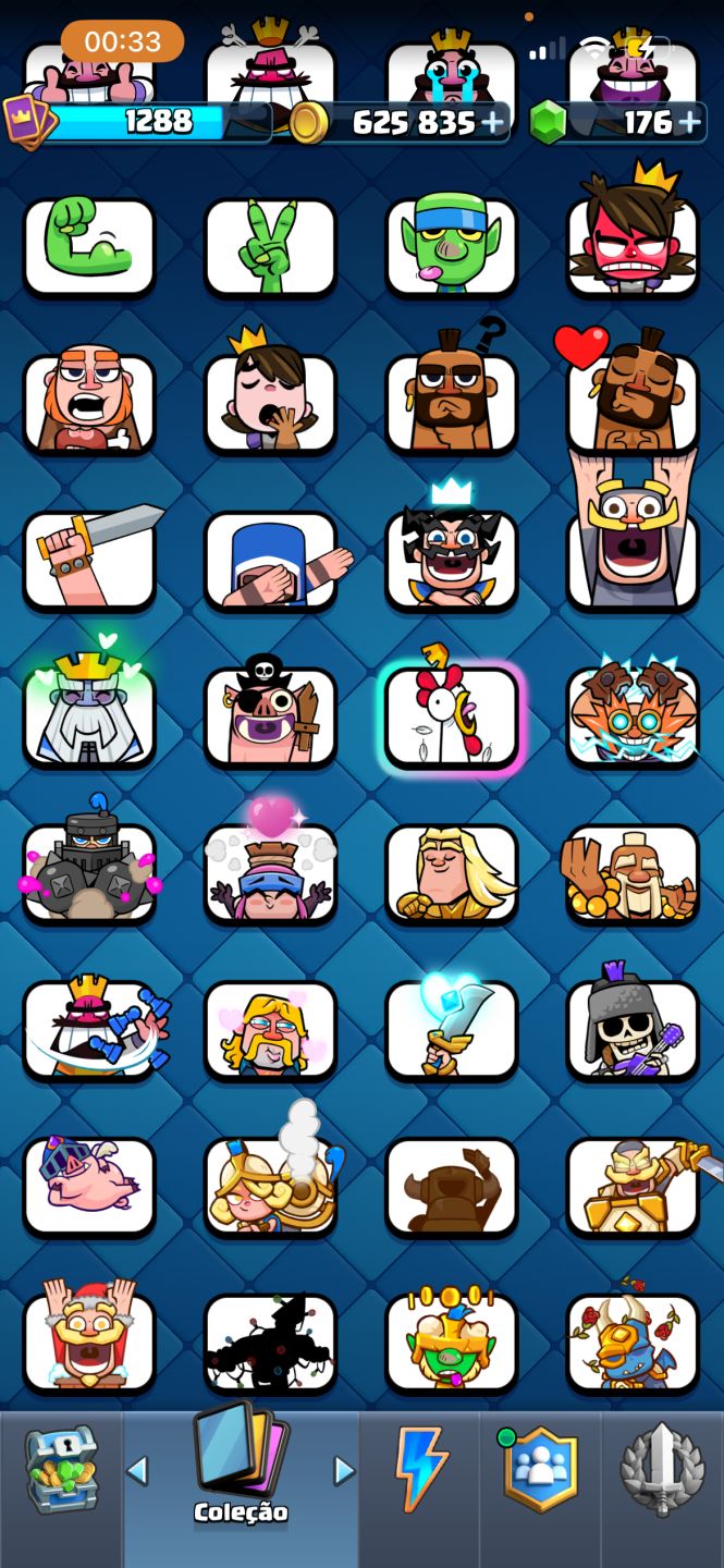 CONTA DE CLASH QUASE 7K DE TROFÉUS EVOS E HERÓIS JUNTO COM CONTA DE BRAWL STARS