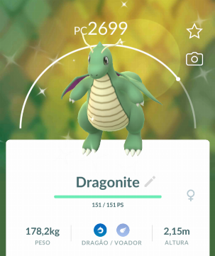 Dracolosse Shiny (Dragonite Chromatique) - Pokémon GO - Compte/Service 30 Jours - Neuf
