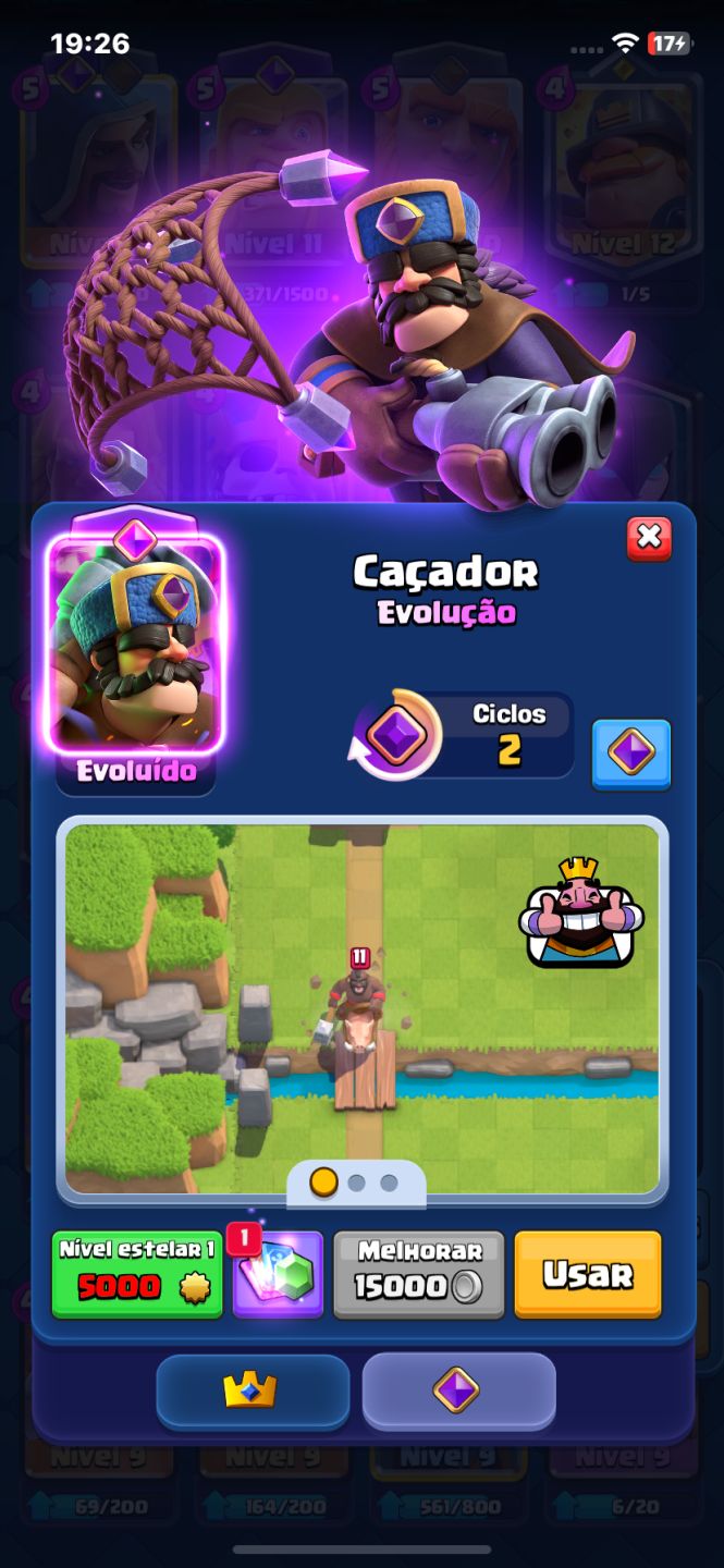 CONTA CLASH ROYALE ARENA 21