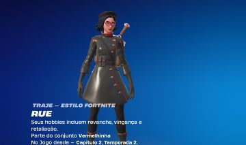 CONTA FORTNITE EPIC - RUE + 253 SKINS | CAPÍTULO 2 TEMPORADA 1