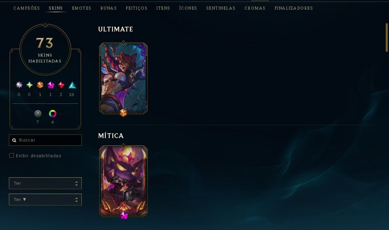 Conta League Of Legends Samira Soul Fighter, Veigar Cripta de Magma,+2 lendarias