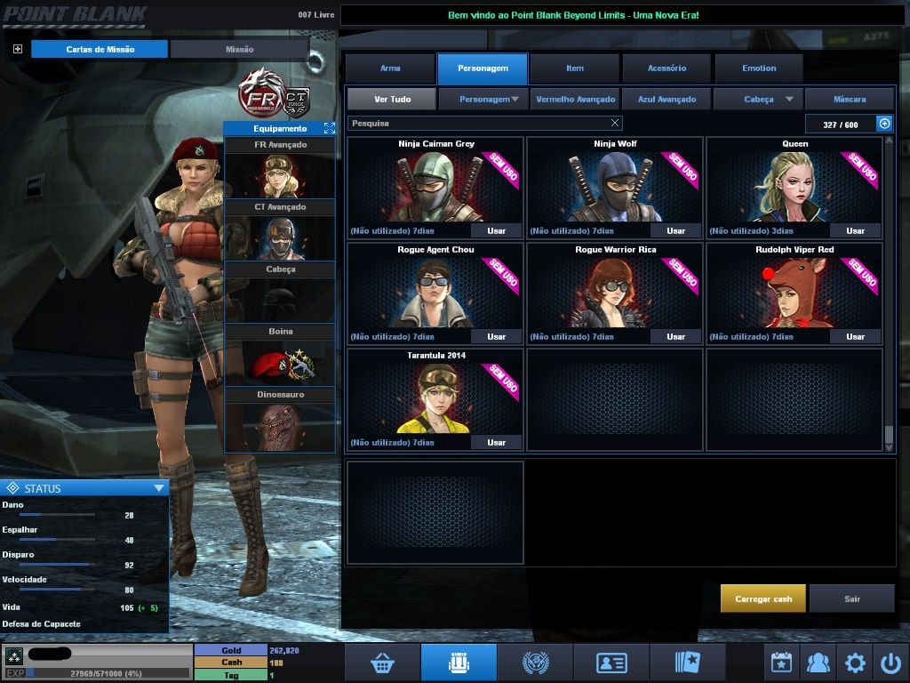CONTA POINT BLANK varios itens