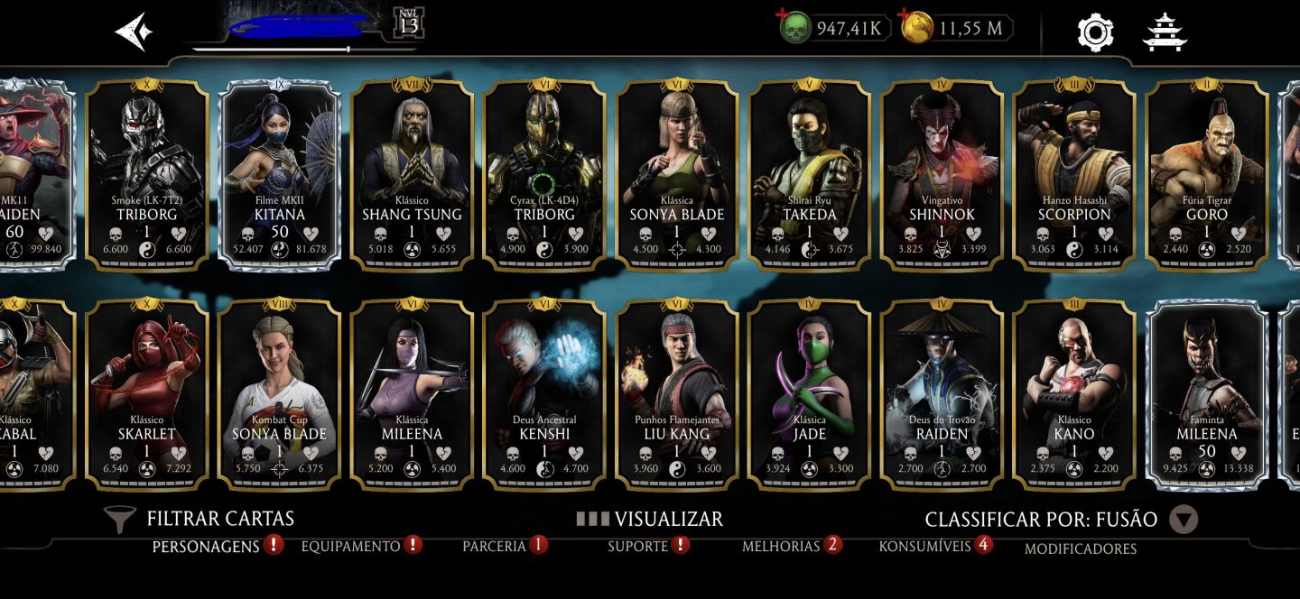Conta MK mobile IOS