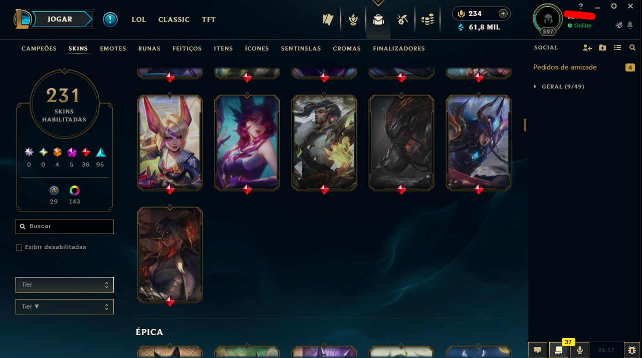 Conta de Lol/Valorant/Full Acesso / Bundle Champions 26 / Entrega Rápida