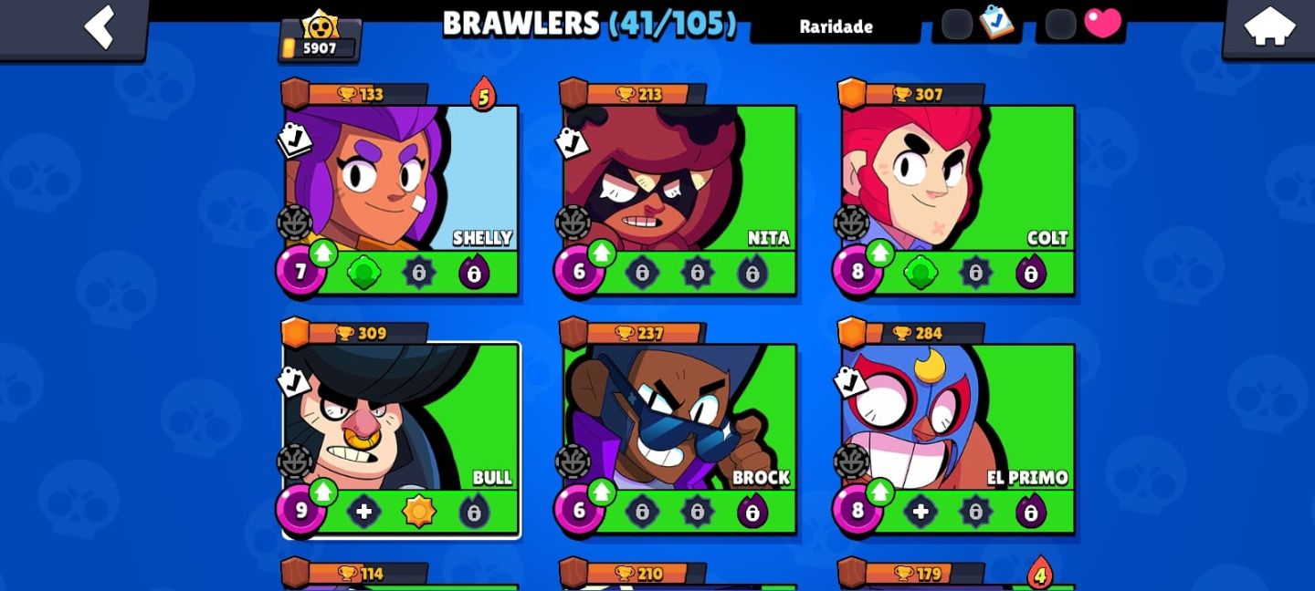Conta brawl stars com passe raro