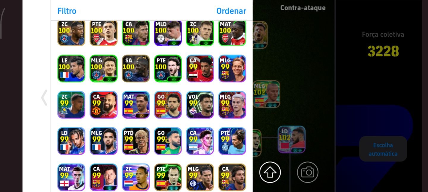 CONTA EFOOTBALL 3228 DE FORÇA COM CRUYFF 109 E NOVO EDMILSON