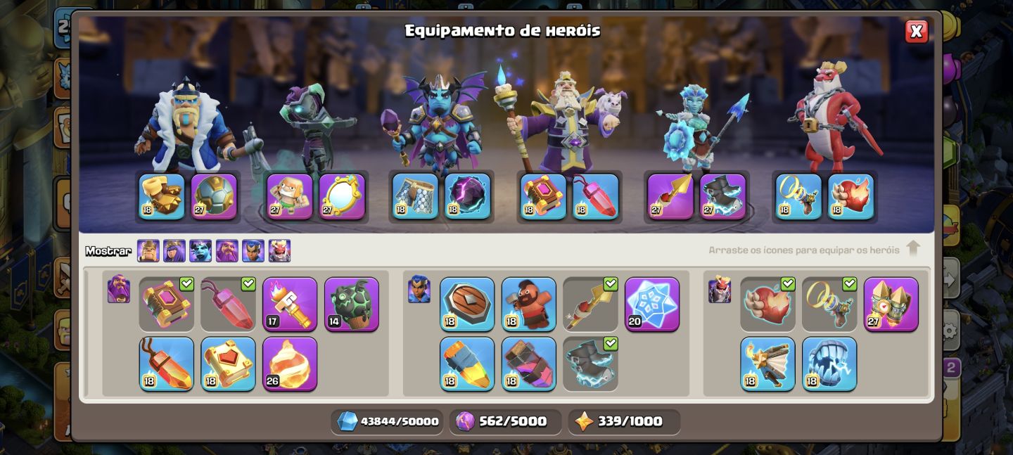 CV 18 Full defesa Full / equipamentos Full (tenho todos equipamentos)