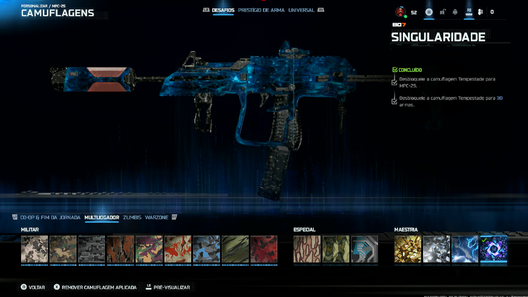 CONTAS WARZONE PRESTIGIO 9 NEXUS CAMUFLAGEM b07 WARZONE
