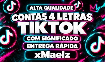 CONTAS TIKTOK 4 LETRAS USER RARO!