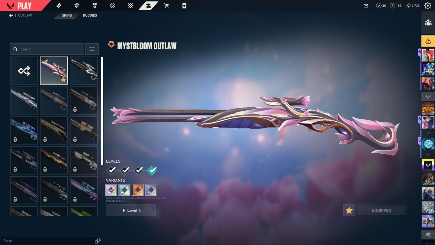 Conta Full com várias skins