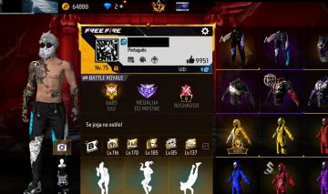 CONTA DE FREE FIRE MUITO GEMADA PRIME 7