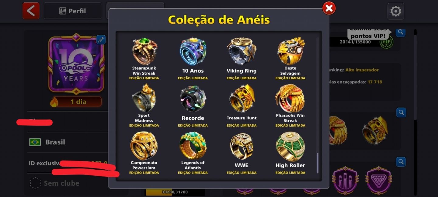 Conta com 1,8 bilhões de fichas