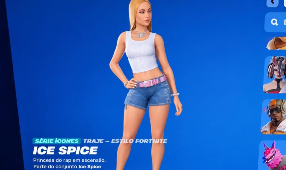 CONTA DE FORTNITE COM ICE SPICE